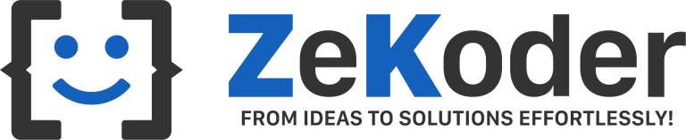 ZeKoder Logo - Empowering No-Code and Low-Code Software Development for All Industries with a Secure, Open-Source Platform