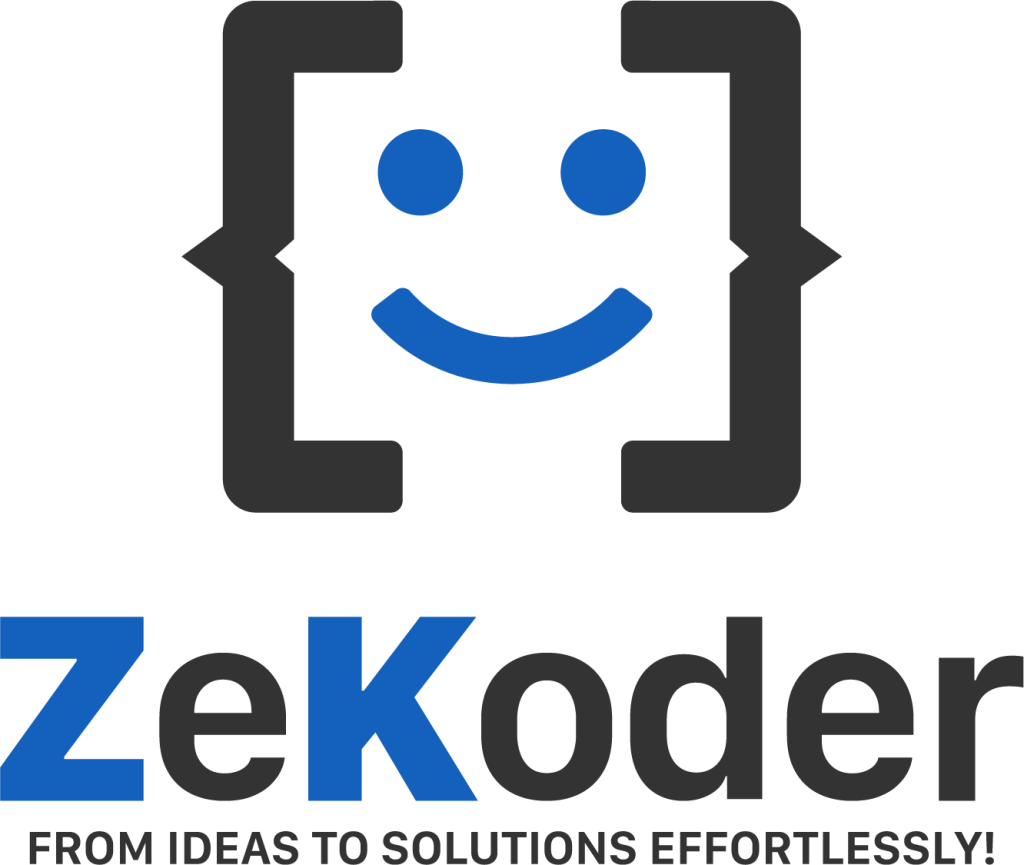 ZeKoder Logo - Empowering No-Code and Low-Code Software Development for All Industries with a Secure, Open-Source Platform